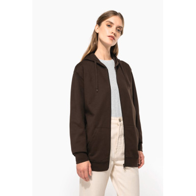 Full zip hooded sweatshirt